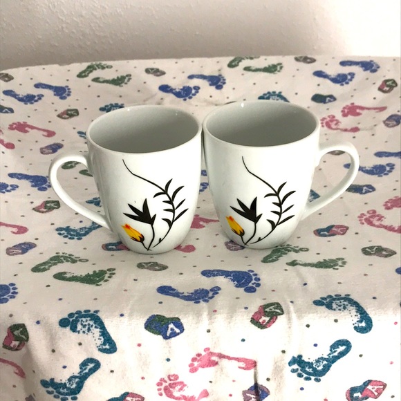 Strawberry Street Other - Strawberry Street Floral Coffee Mugs
